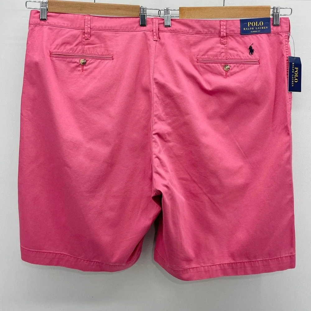 Polo Ralph Lauren Classic Fit Shorts Mens 50B Nantucket Red Big & Tall Preppy‎